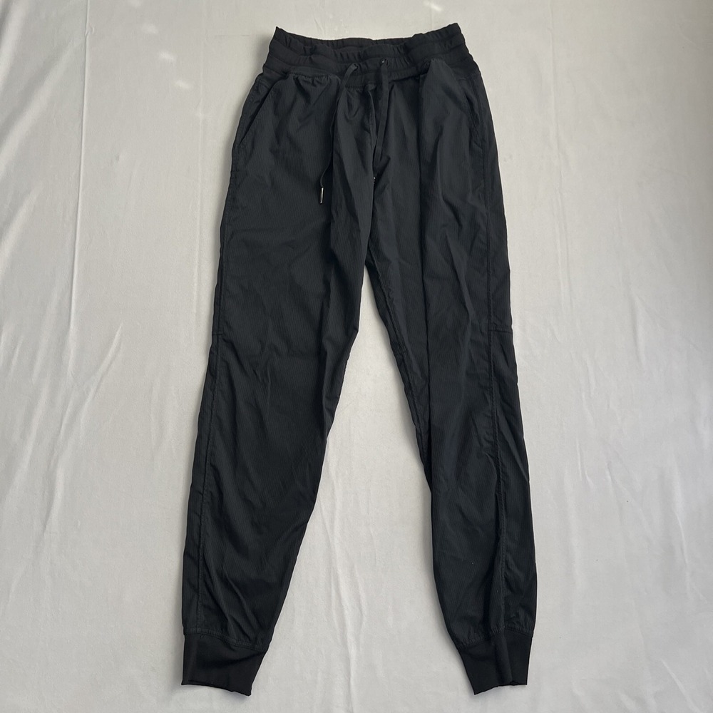 Zyia Active Joggers Women's Medium Black Pockets Yoga Pants Mid‎ Rise Drawstring
